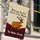 Personalized Neck of the Woods House Flag